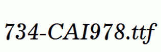 fonts 734-CAI978.ttf