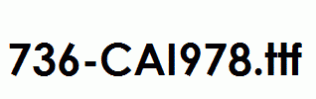 fonts 736-CAI978.ttf