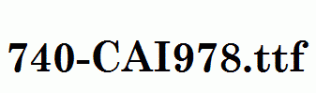 fonts 740-CAI978.ttf