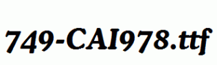 fonts 749-CAI978.ttf