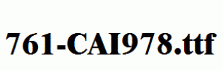fonts 761-CAI978.ttf