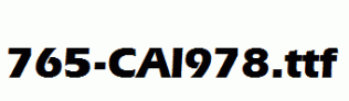 fonts 765-CAI978.ttf