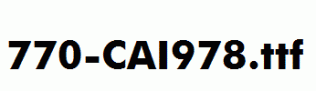 fonts 770-CAI978.ttf
