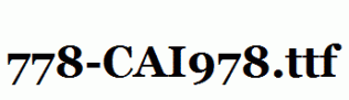 fonts 778-CAI978.ttf