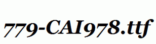 fonts 779-CAI978.ttf