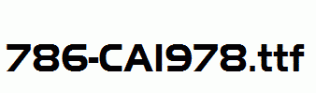 fonts 786-CAI978.ttf