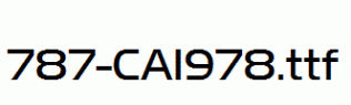 fonts 787-CAI978.ttf