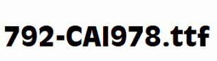 fonts 792-CAI978.ttf