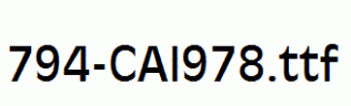 fonts 794-CAI978.ttf