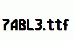 fonts 7ABL3.ttf