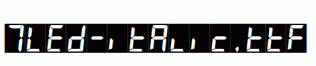 fonts 7LED-italic.ttf