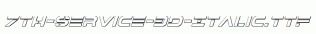 fonts 7th-Service-3D-Italic.ttf