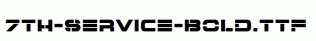 fonts 7th-Service-Bold.ttf