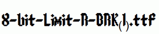 fonts 8-bit-Limit-R-BRK(1).ttf