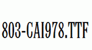 fonts 803-CAI978.ttf