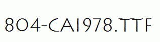 fonts 804-CAI978.ttf