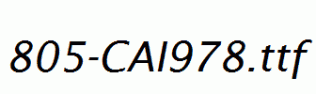 fonts 805-CAI978.ttf