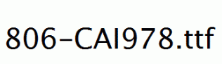 fonts 806-CAI978.ttf