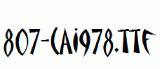 fonts 807-CAI978.ttf