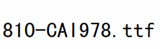 fonts 810-CAI978.ttf