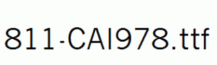 fonts 811-CAI978.ttf