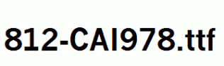 fonts 812-CAI978.ttf