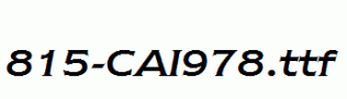 fonts 815-CAI978.ttf