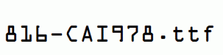 fonts 816-CAI978.ttf