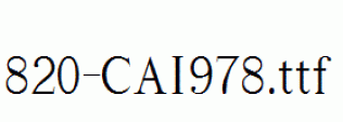 fonts 820-CAI978.ttf