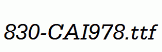 fonts 830-CAI978.ttf