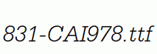 fonts 831-CAI978.ttf