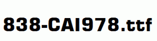 fonts 838-CAI978.ttf
