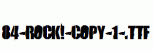 fonts 84-Rock!-copy-1-.ttf