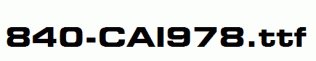 fonts 840-CAI978.ttf