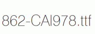 fonts 862-CAI978.ttf