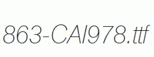 fonts 863-CAI978.ttf