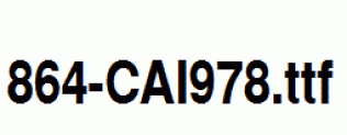 fonts 864-CAI978.ttf