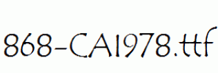 fonts 868-CAI978.ttf