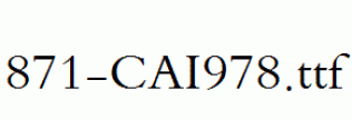 fonts 871-CAI978.ttf