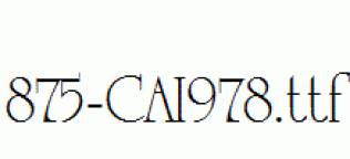 fonts 875-CAI978.ttf