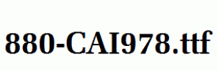 fonts 880-CAI978.ttf
