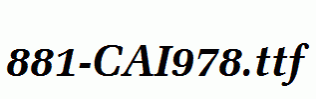 fonts 881-CAI978.ttf