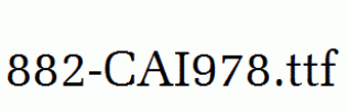 fonts 882-CAI978.ttf