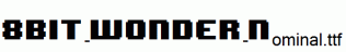 fonts 8BIT-WONDER-Nominal.ttf