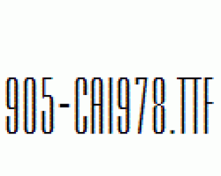 fonts 905-CAI978.ttf