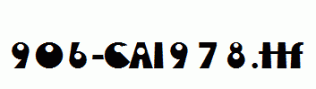 fonts 906-CAI978.ttf