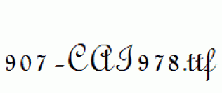 fonts 907-CAI978.ttf