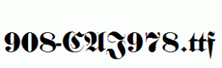 fonts 908-CAI978.ttf