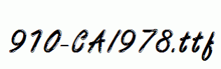 fonts 910-CAI978.ttf