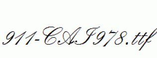 fonts 911-CAI978.ttf